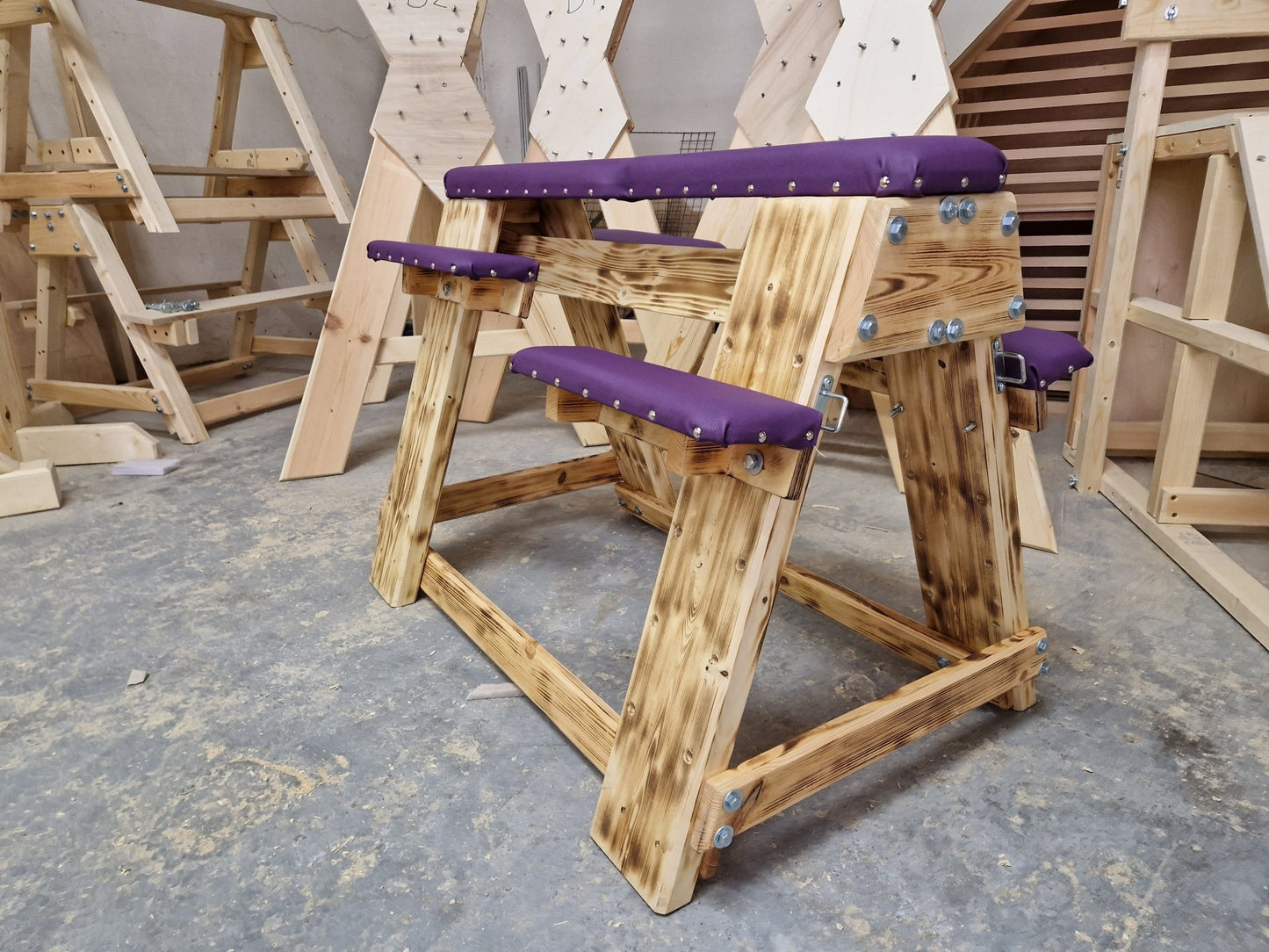 Luxurious Bondage Bench - Handcrafted Sex Dungeon BDSM Furniture - BDSMWoody