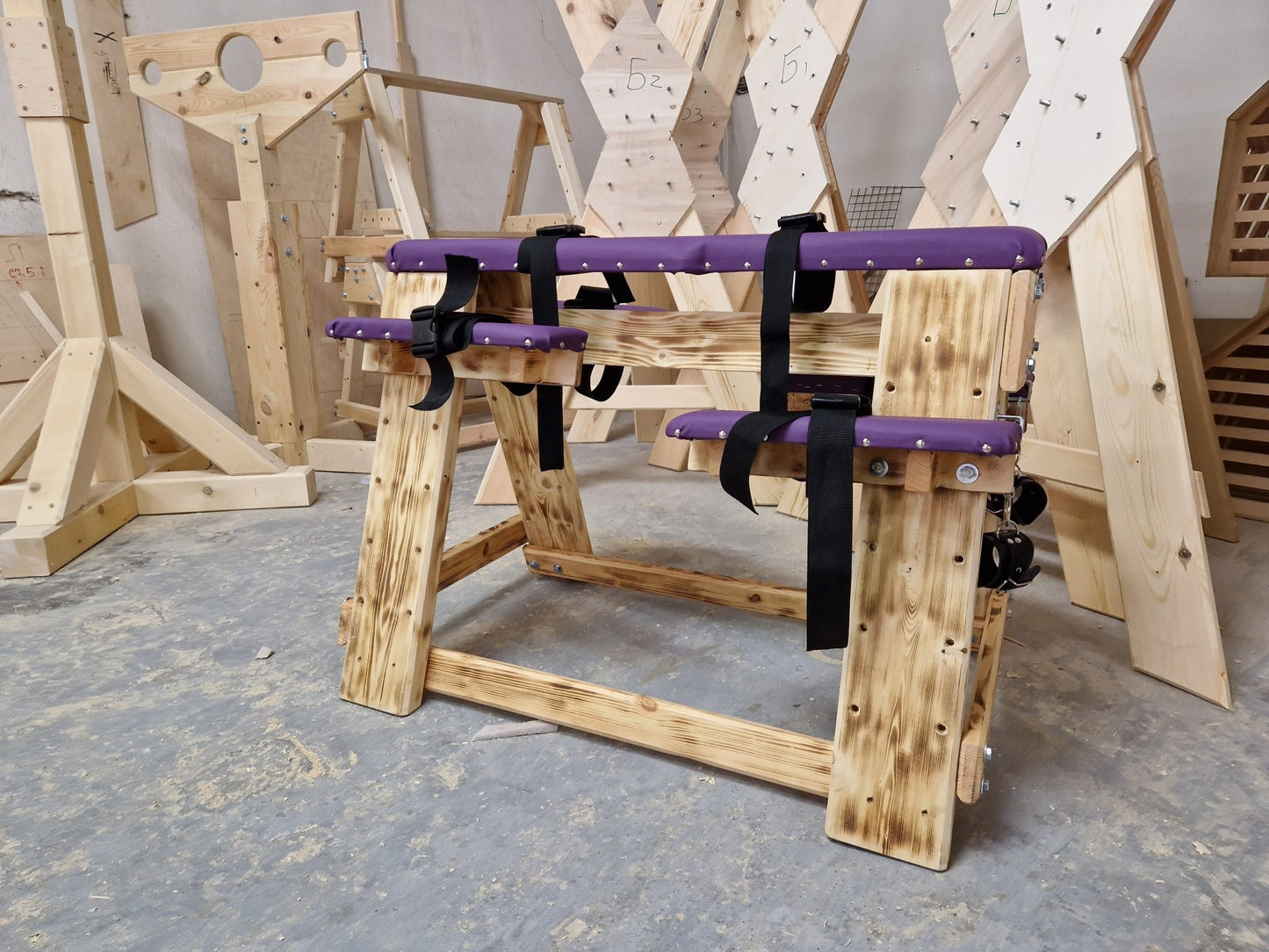 Luxurious Bondage Bench - Handcrafted Sex Dungeon BDSM Furniture - BDSMWoody