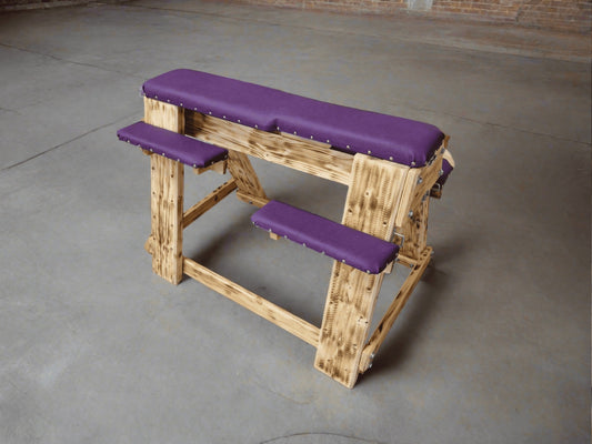 Enjoy Ultimate Comfort with This Stylish Sex Furniture - Purple Bondage Bench - BDSMWoody