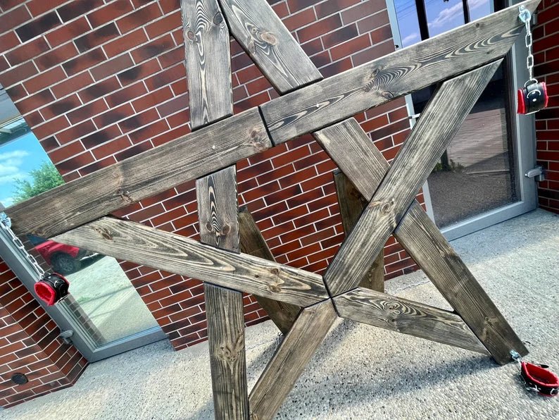 Handcrafted BDSM Wooden Pentagram Furniture for Bondage and Spanking - BDSMWoody