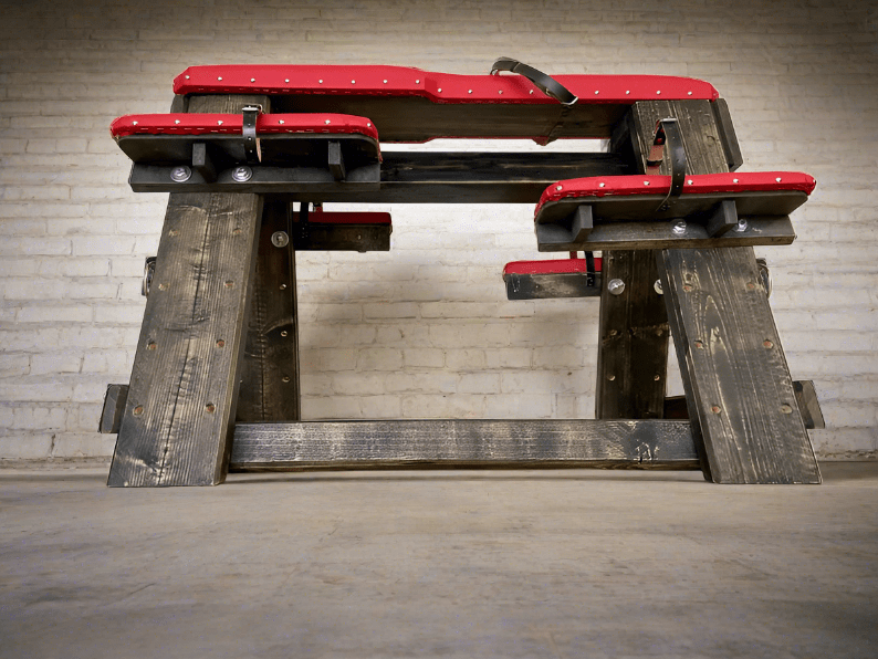 Enjoy Ultimate Comfort with This Stylish Sex Furniture - Purple Bondage Bench - BDSMWoody