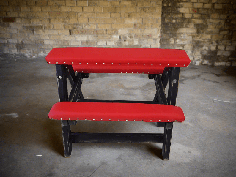Sensual Purple Bondage Bench for a Thrilling Sex Dungeon Experience - BDSMWoody