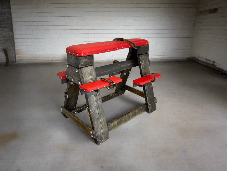 Enjoy Ultimate Comfort with This Stylish Sex Furniture - Purple Bondage Bench - BDSMWoody