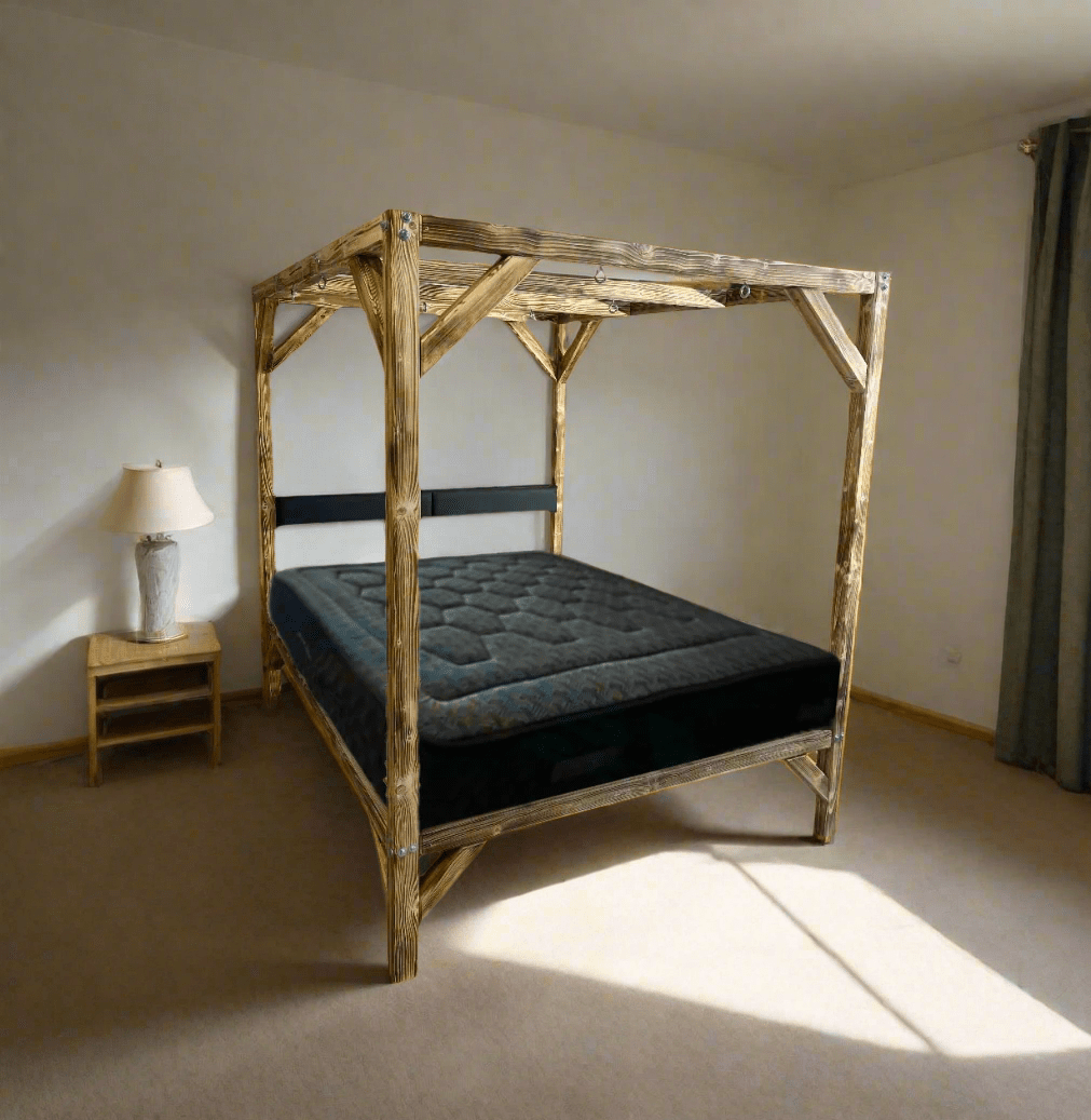 BDSM Wooden Bondage Bed - Unique Adult Play Furniture - BDSMWoody