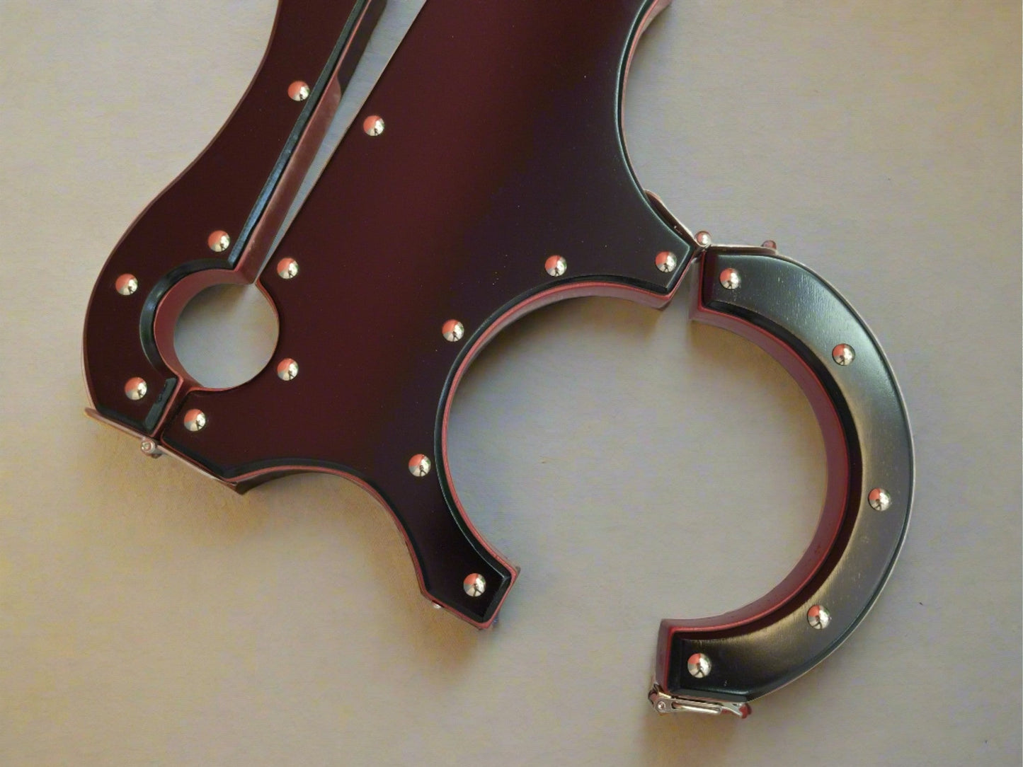 Black + Red BDSM shackles, bondage, Sex furniture, handcuffs - BDSMWoody