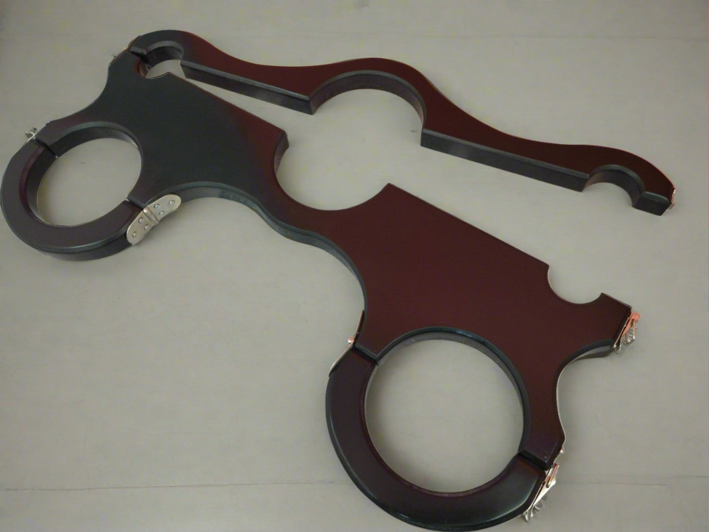 Natural wood BDSM shackles, dungeon, bondage, Sex furniture, handcuffs - BDSMWoody