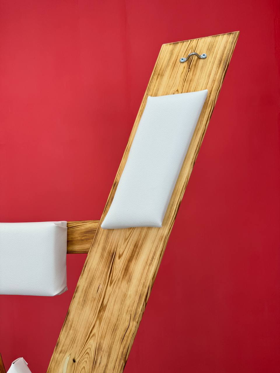 St. Andrews White Cross without footrest. BDSM dungeon or secret room furniture - BDSMWoody