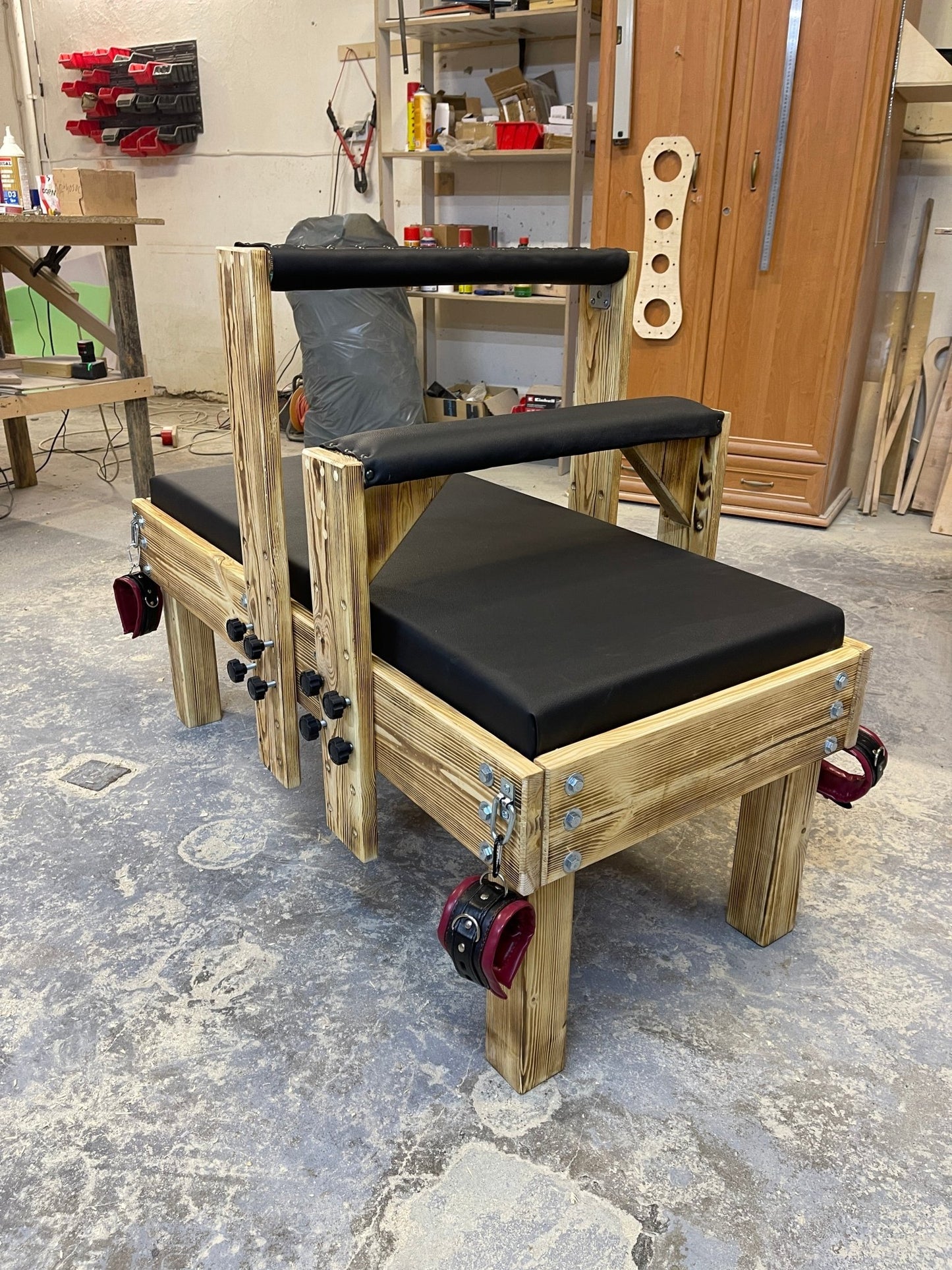 Fixation and Bondage Bench that can be hidden - BDSMWoody