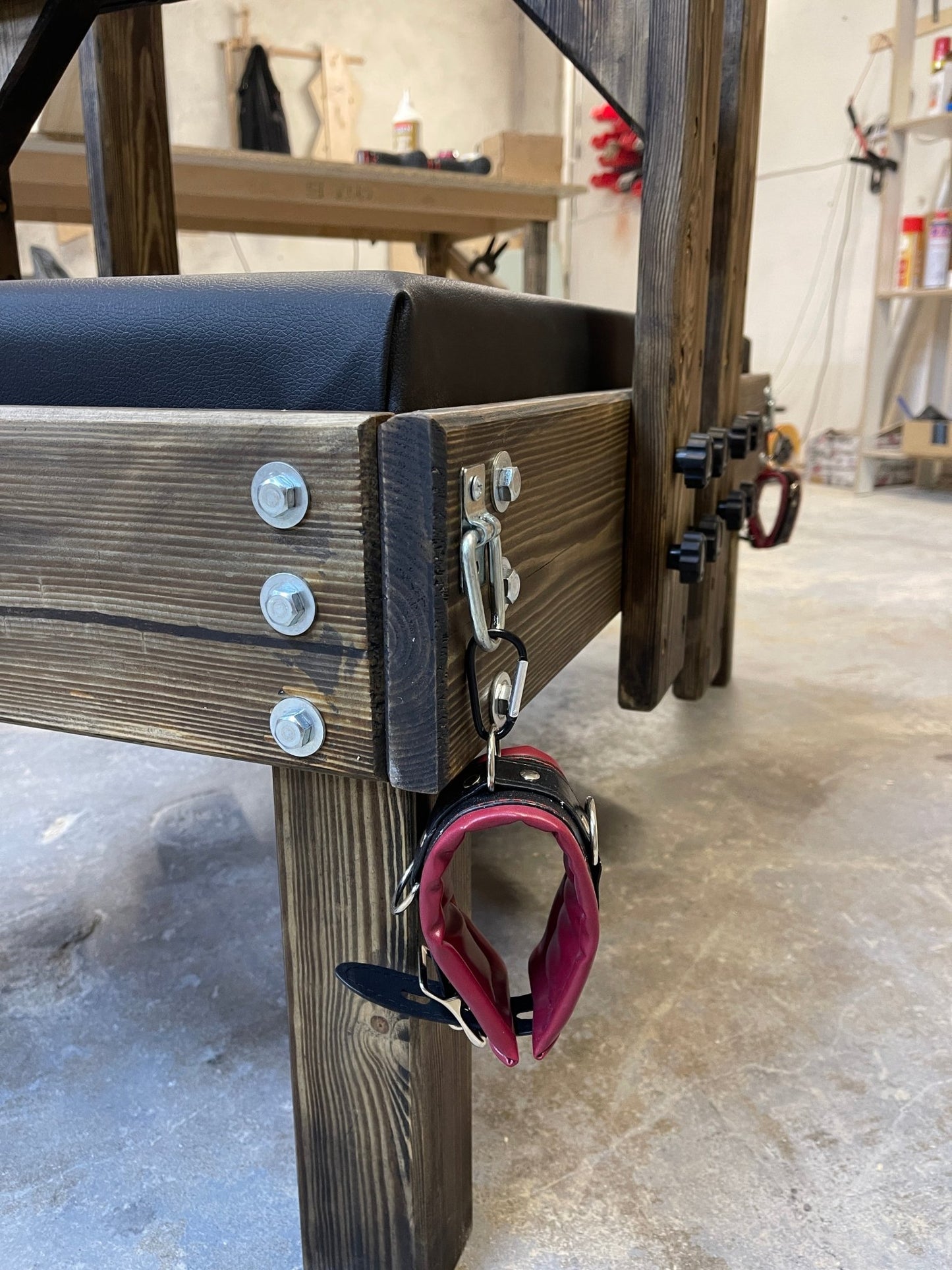Fixation and Bondage Bench that can be hidden - BDSMWoody