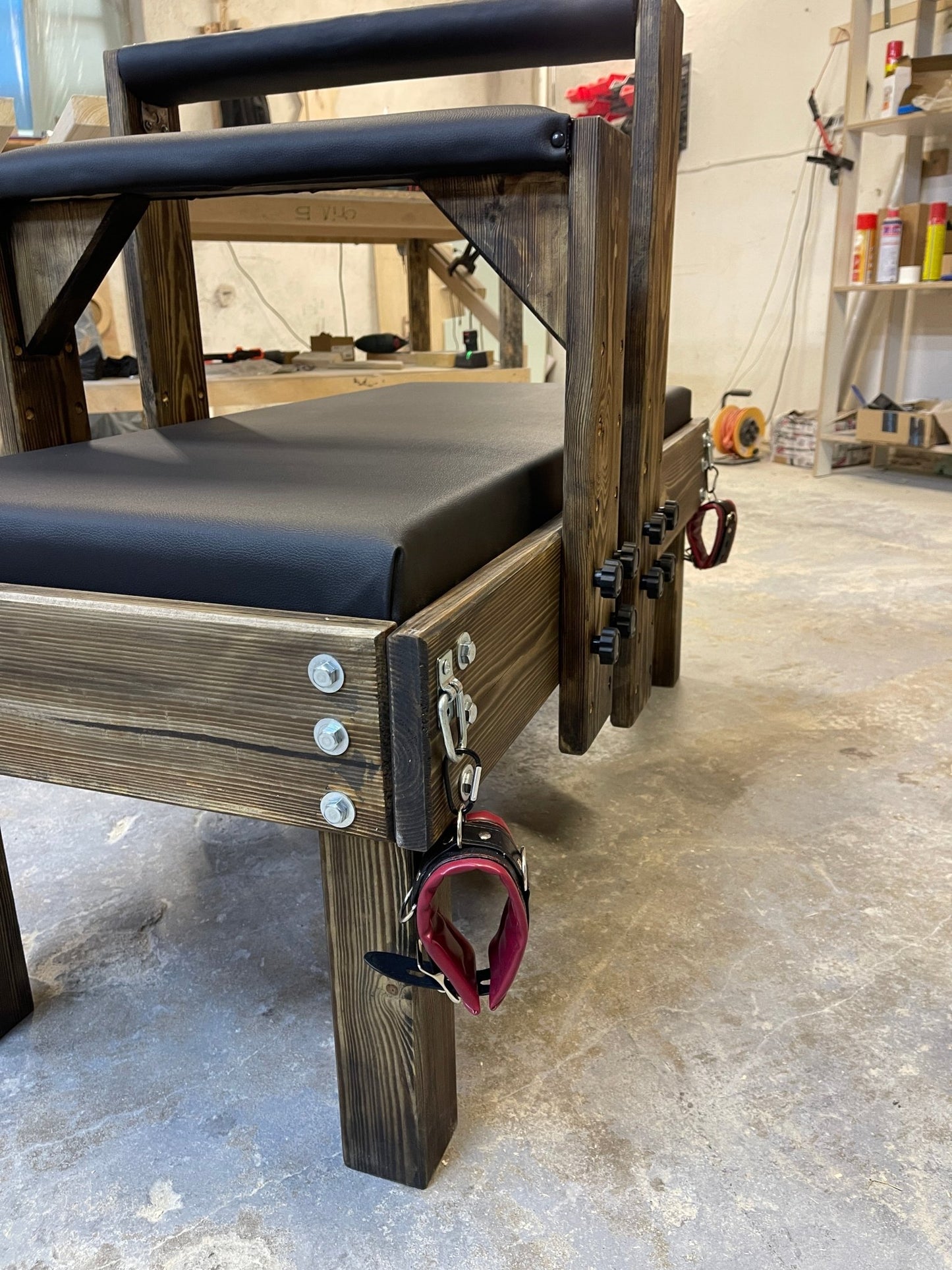 Fixation and Bondage Bench that can be hidden - BDSMWoody