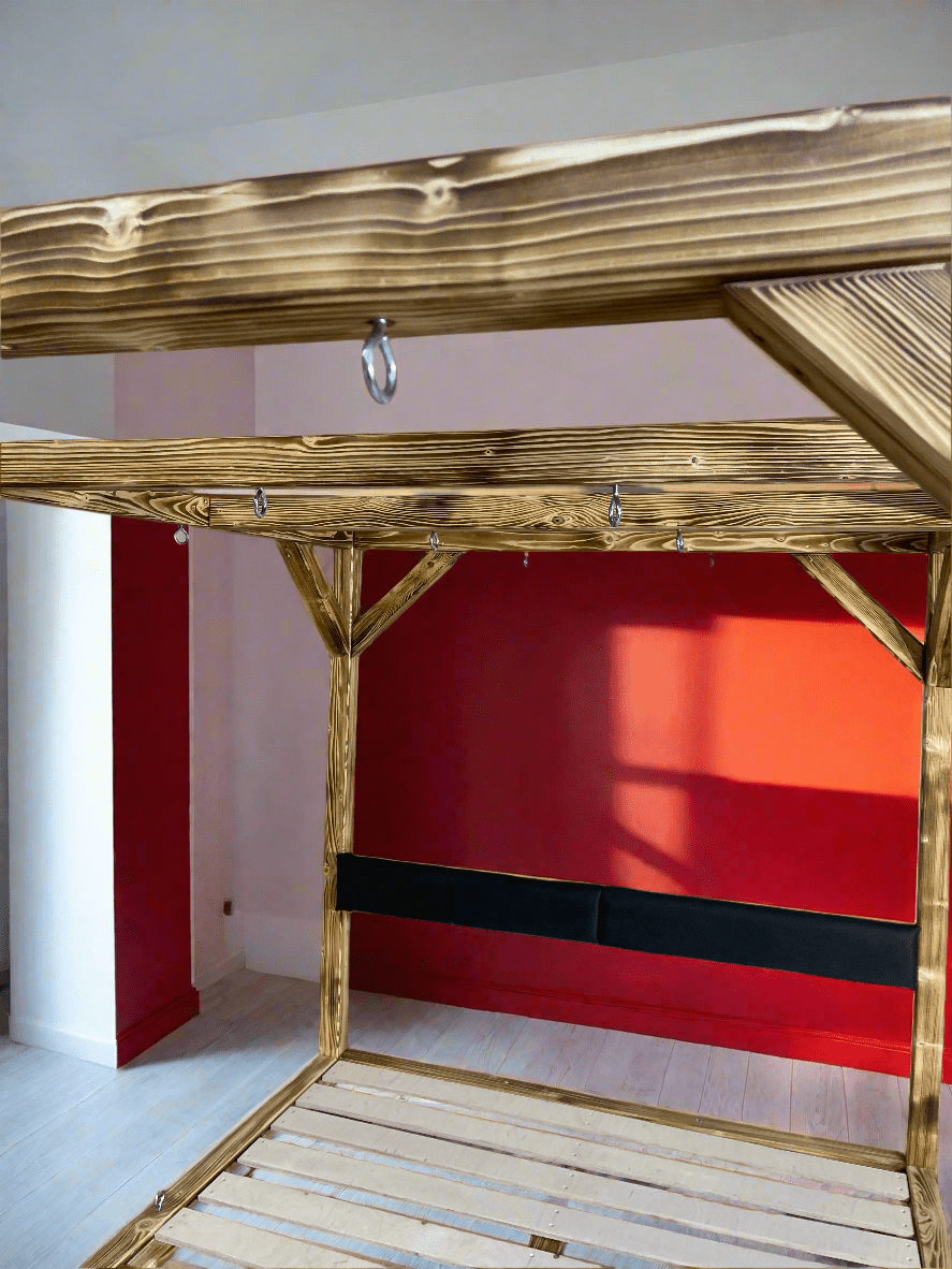 BDSM Wooden Bondage Bed - Unique Adult Play Furniture - BDSMWoody