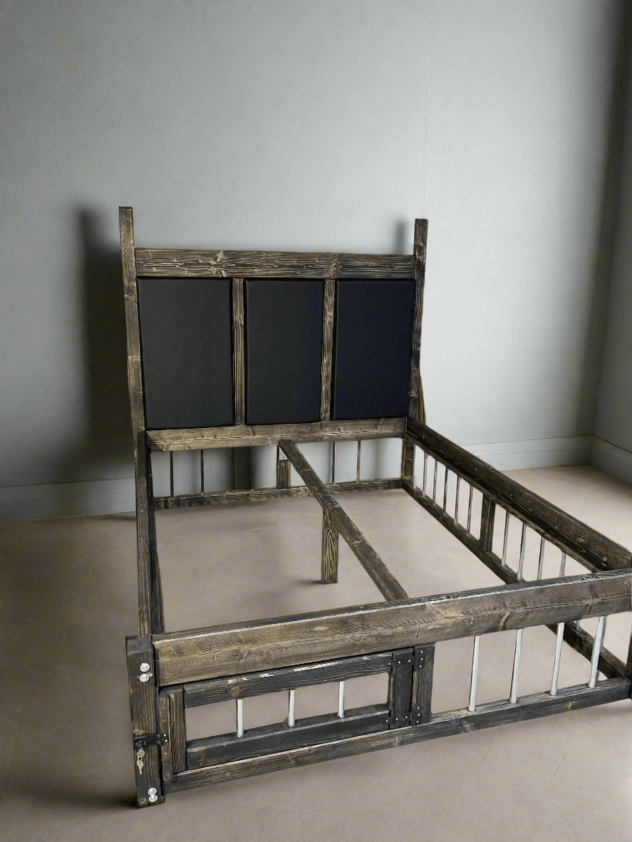 BDSM Wooden Queen Size Bed - Unique Adult Play Furniture. - BDSMWoody