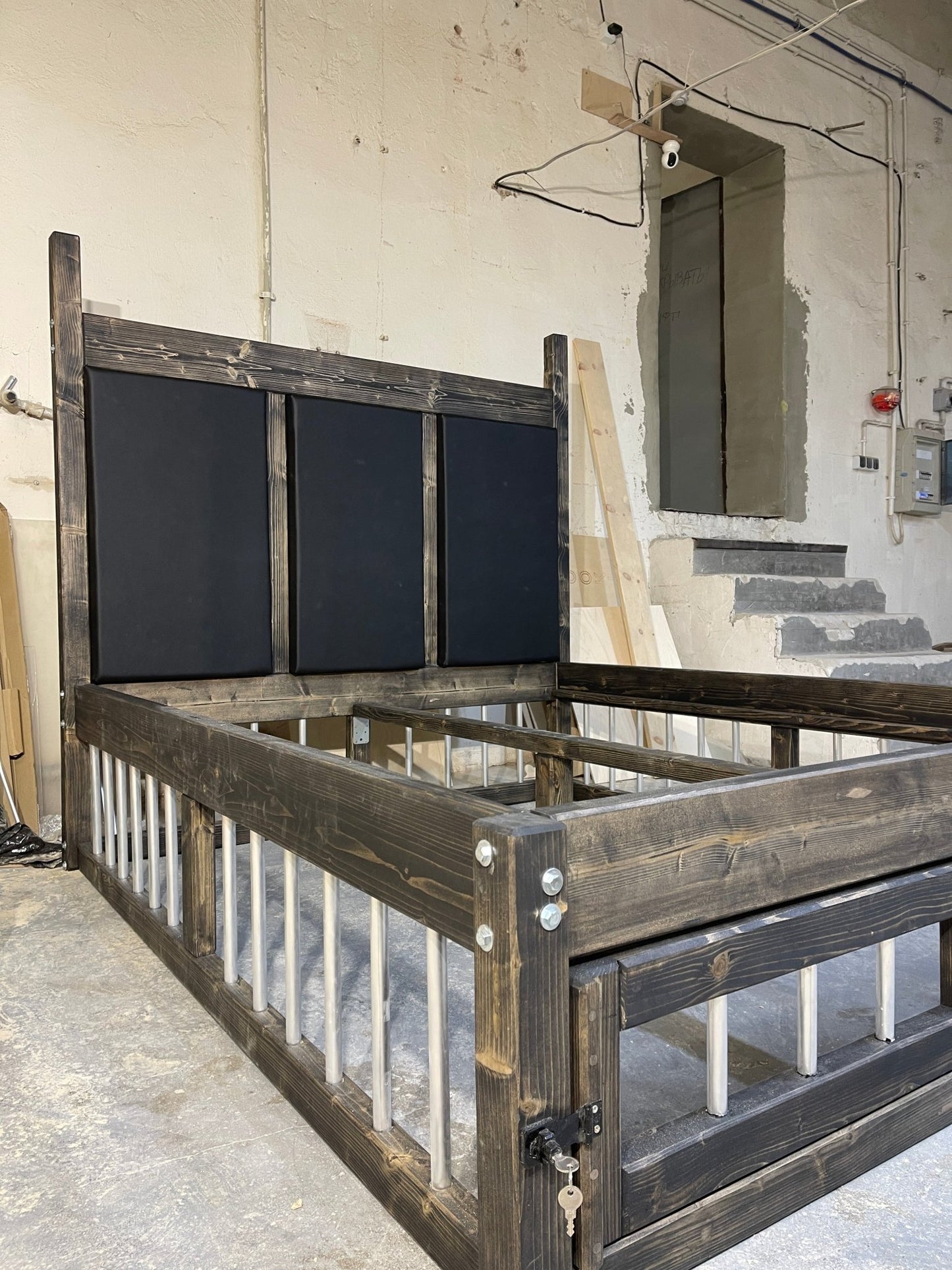 BDSM Wooden Queen Size Bed - Unique Adult Play Furniture. - BDSMWoody