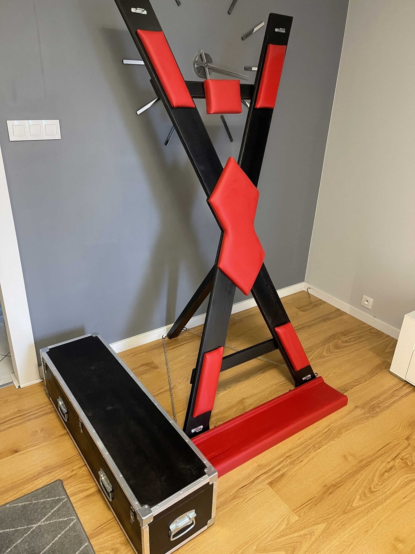 Cross in a box, St. Andrew's cross in a box for transportation or storage, quick installation - BDSMWoody
