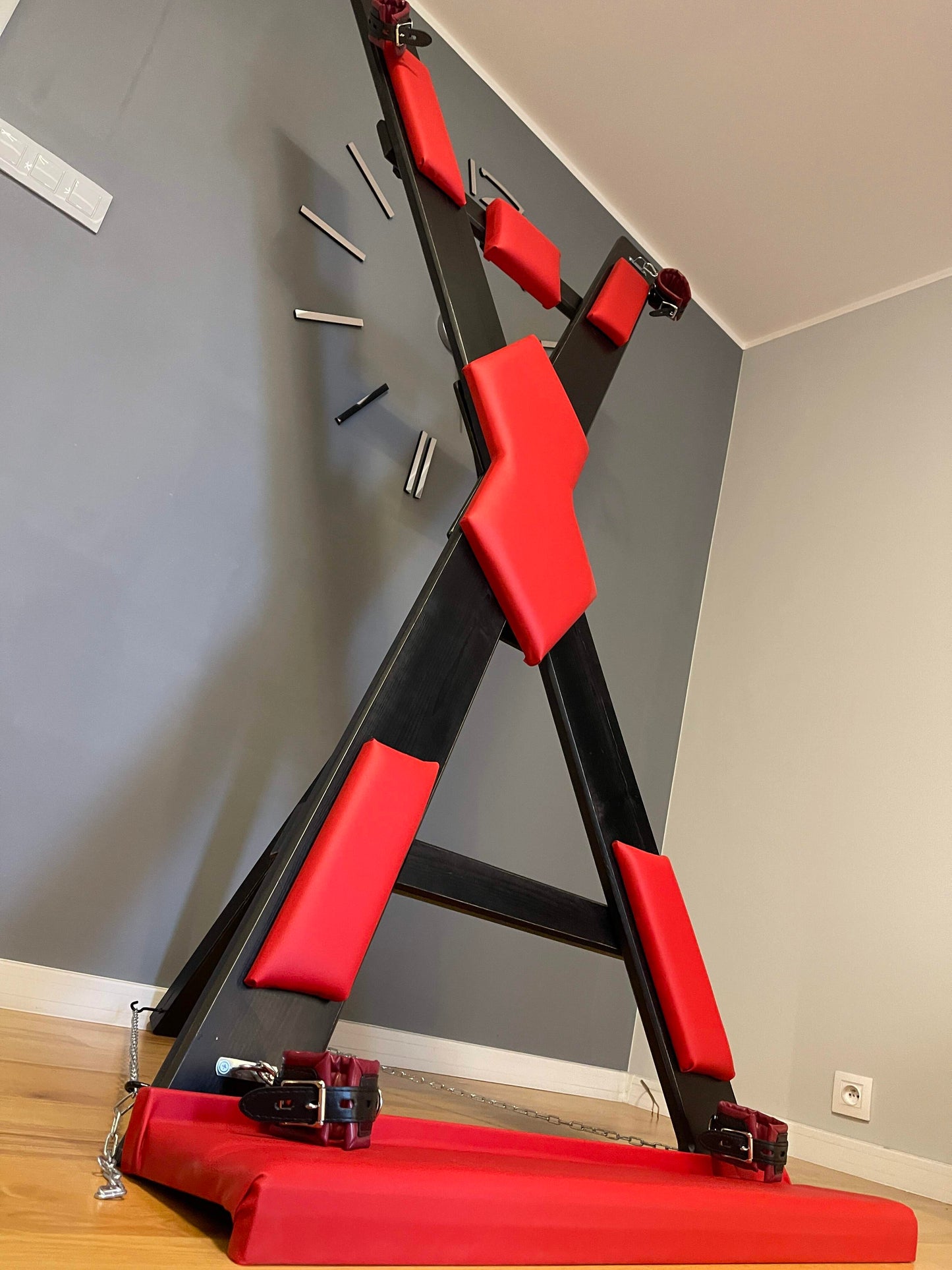 Cross in a box, St. Andrew's cross in a box for transportation or storage, quick installation