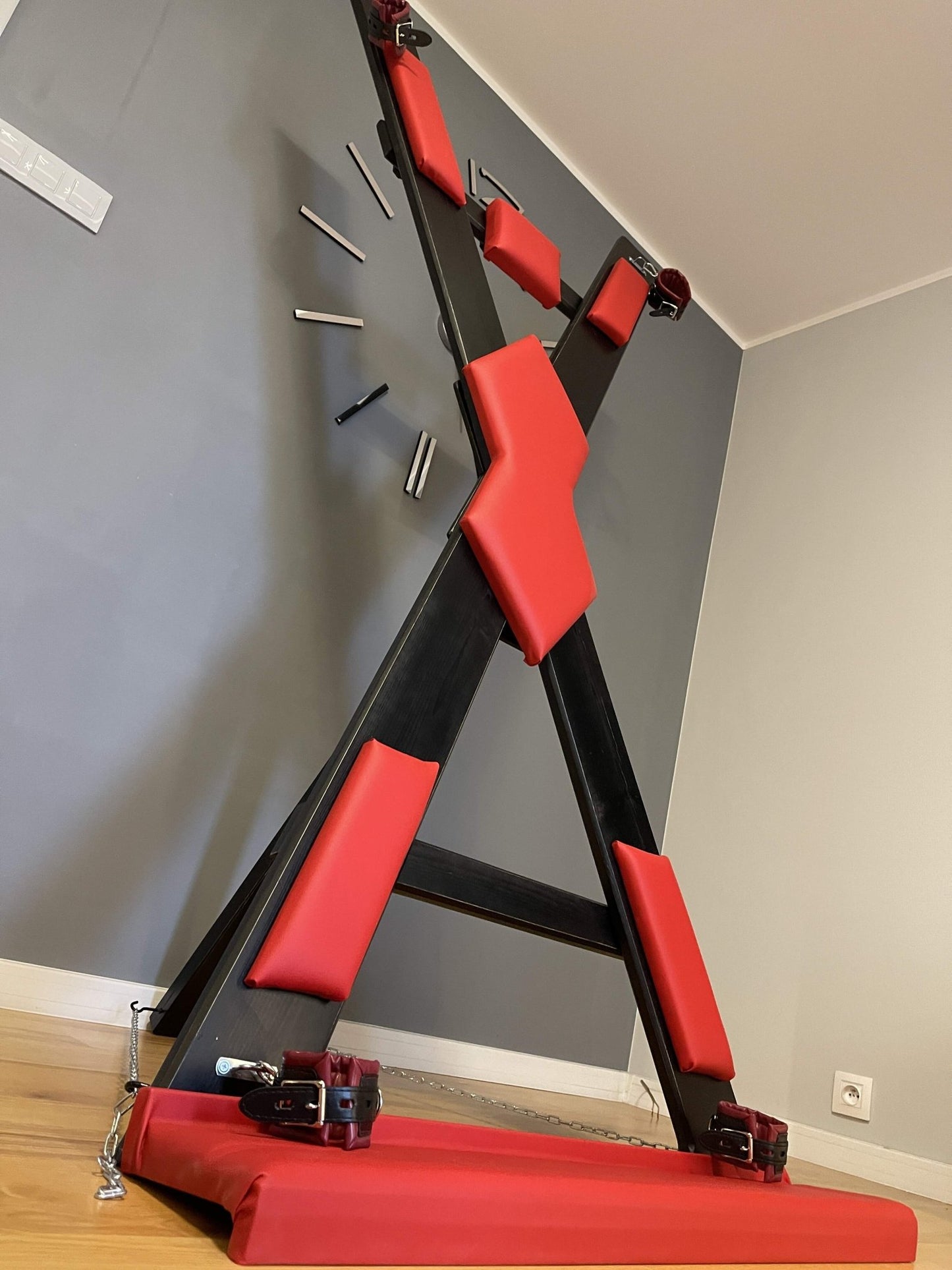 Cross in a box, St. Andrew's cross in a box for transportation or storage, quick installation - BDSMWoody
