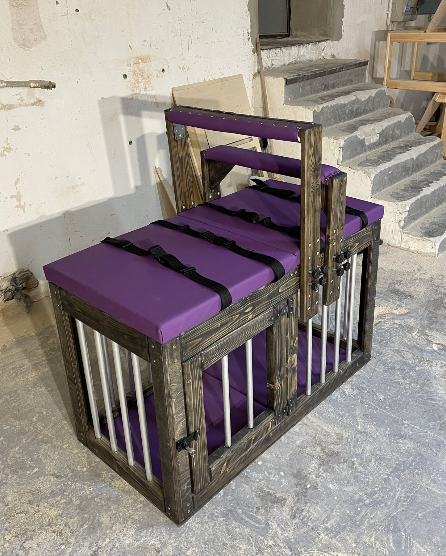 Cage with clamp - fixator on all fours, bdsm cage for sex games - BDSMWoody