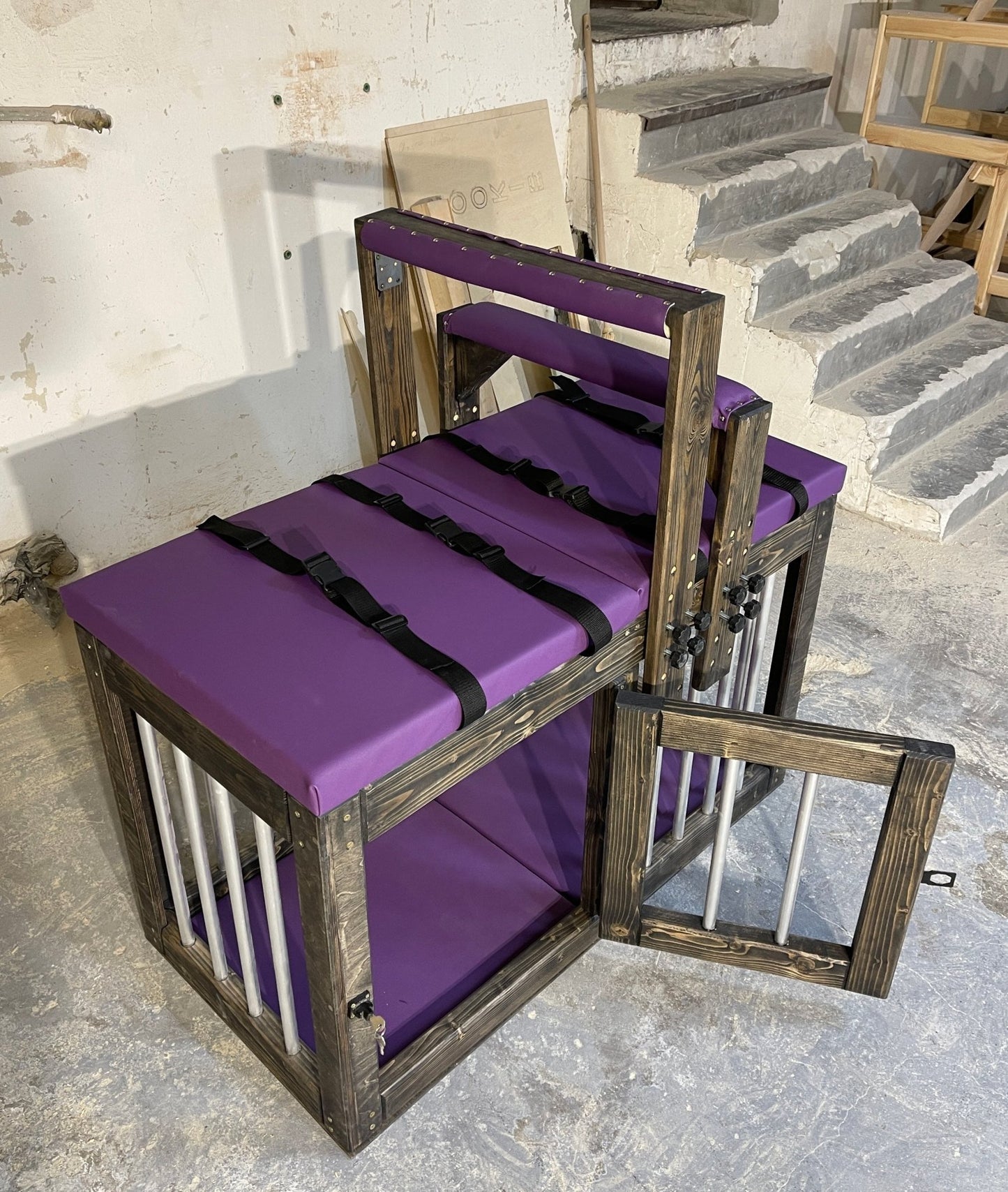Cage with clamp - fixator on all fours, bdsm cage for sex games - BDSMWoody