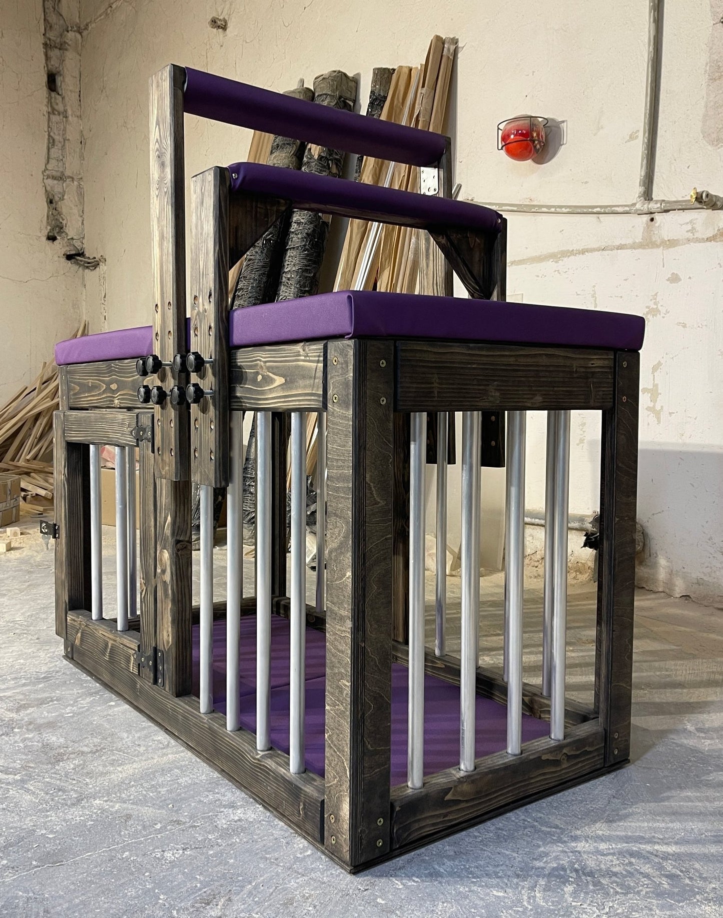Cage with clamp - fixator on all fours, bdsm cage for sex games - BDSMWoody