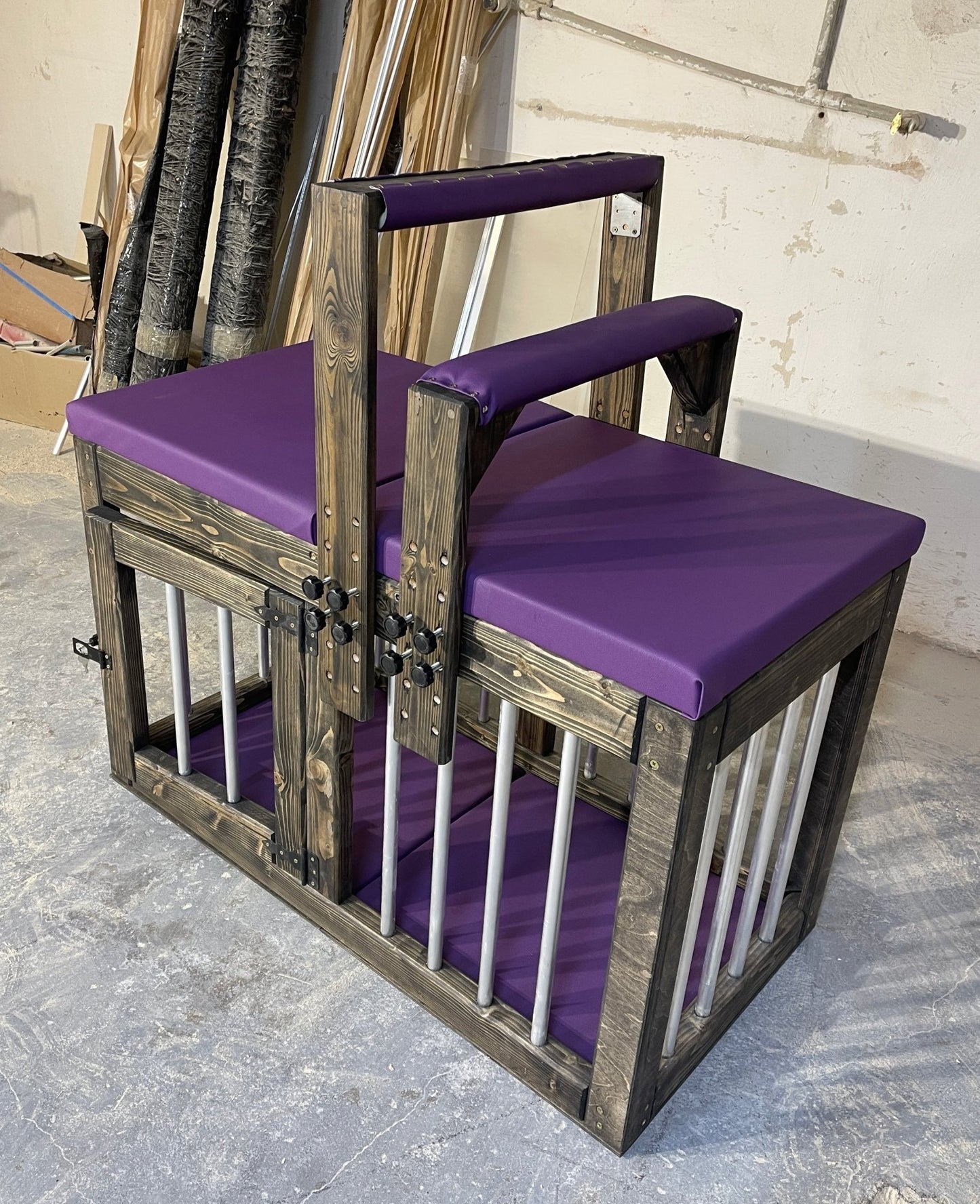 Cage with clamp - fixator on all fours, bdsm cage for sex games - BDSMWoody