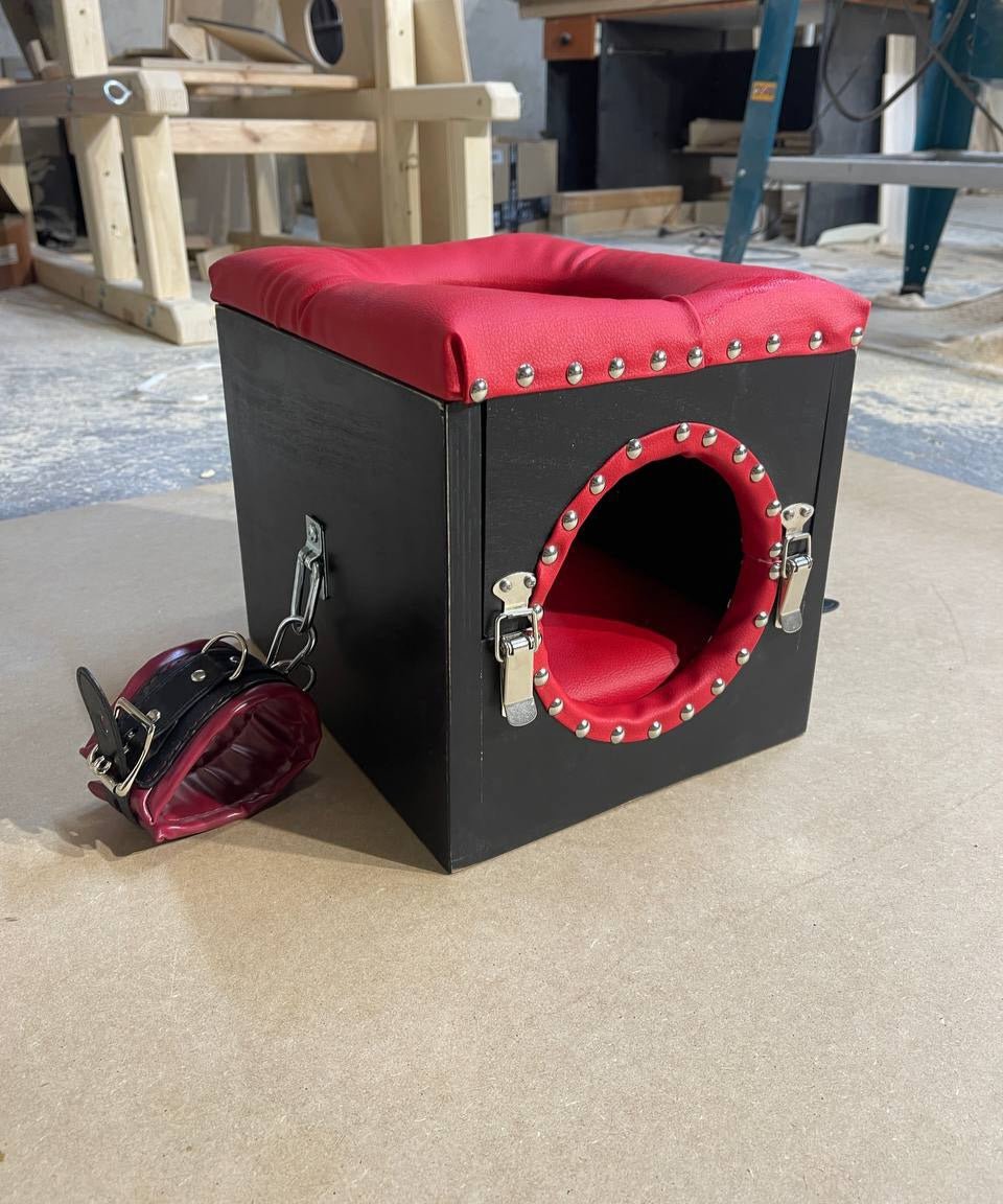 Head box, head bondage, fetish chair BDSM - BDSMWoody