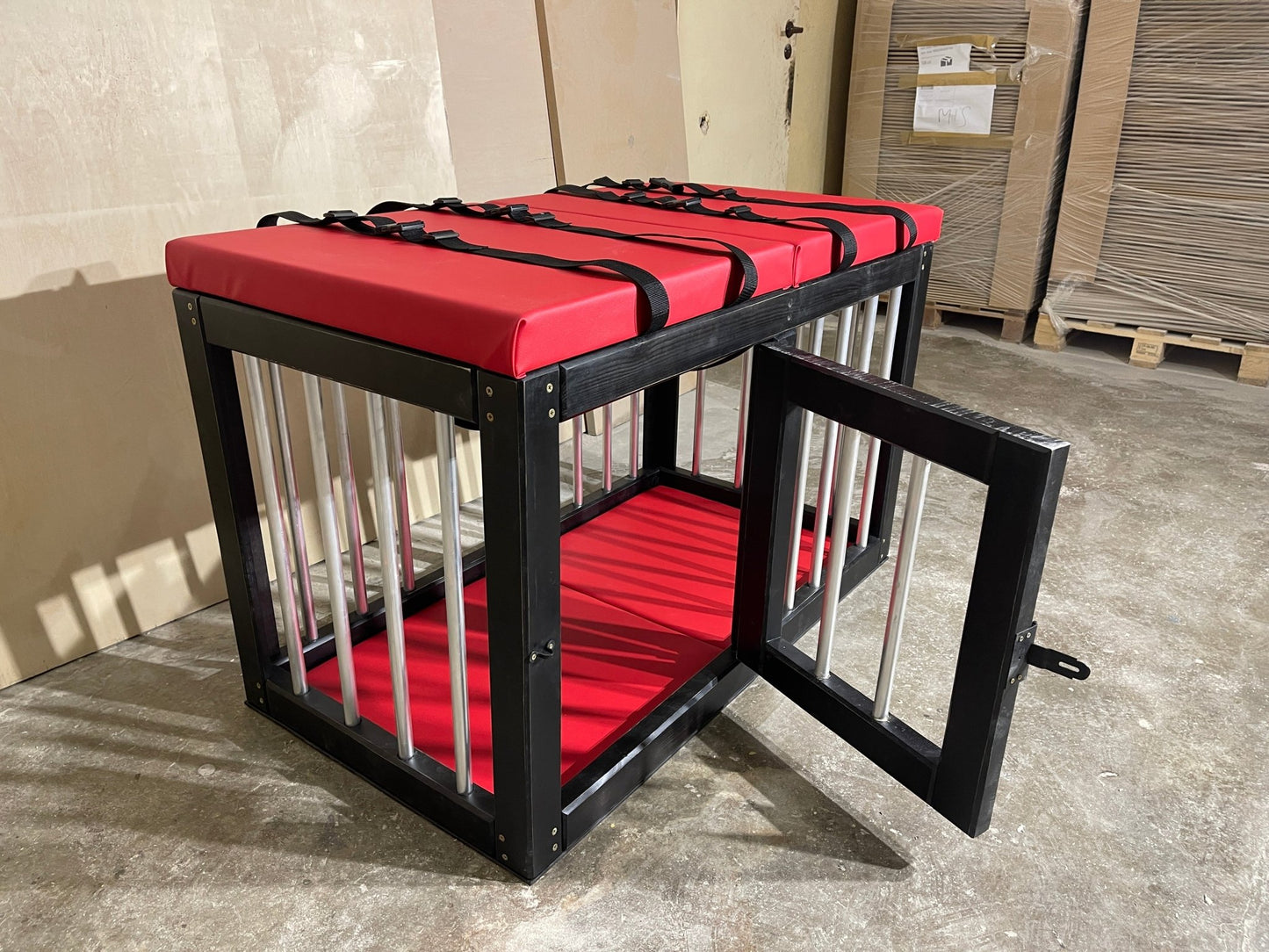 BDSM Cage Table – Wooden Bondage Furniture with Padded Surface - BDSMWoody
