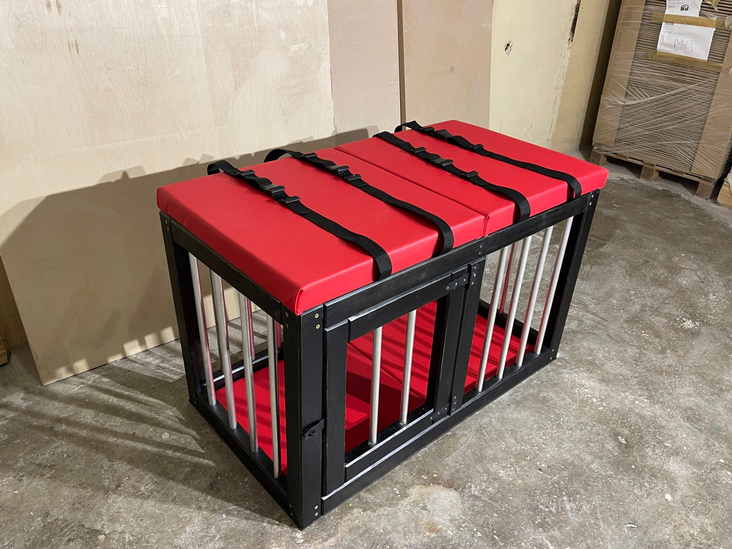 BDSM Cage Table – Wooden Bondage Furniture with Padded Surface - BDSMWoody