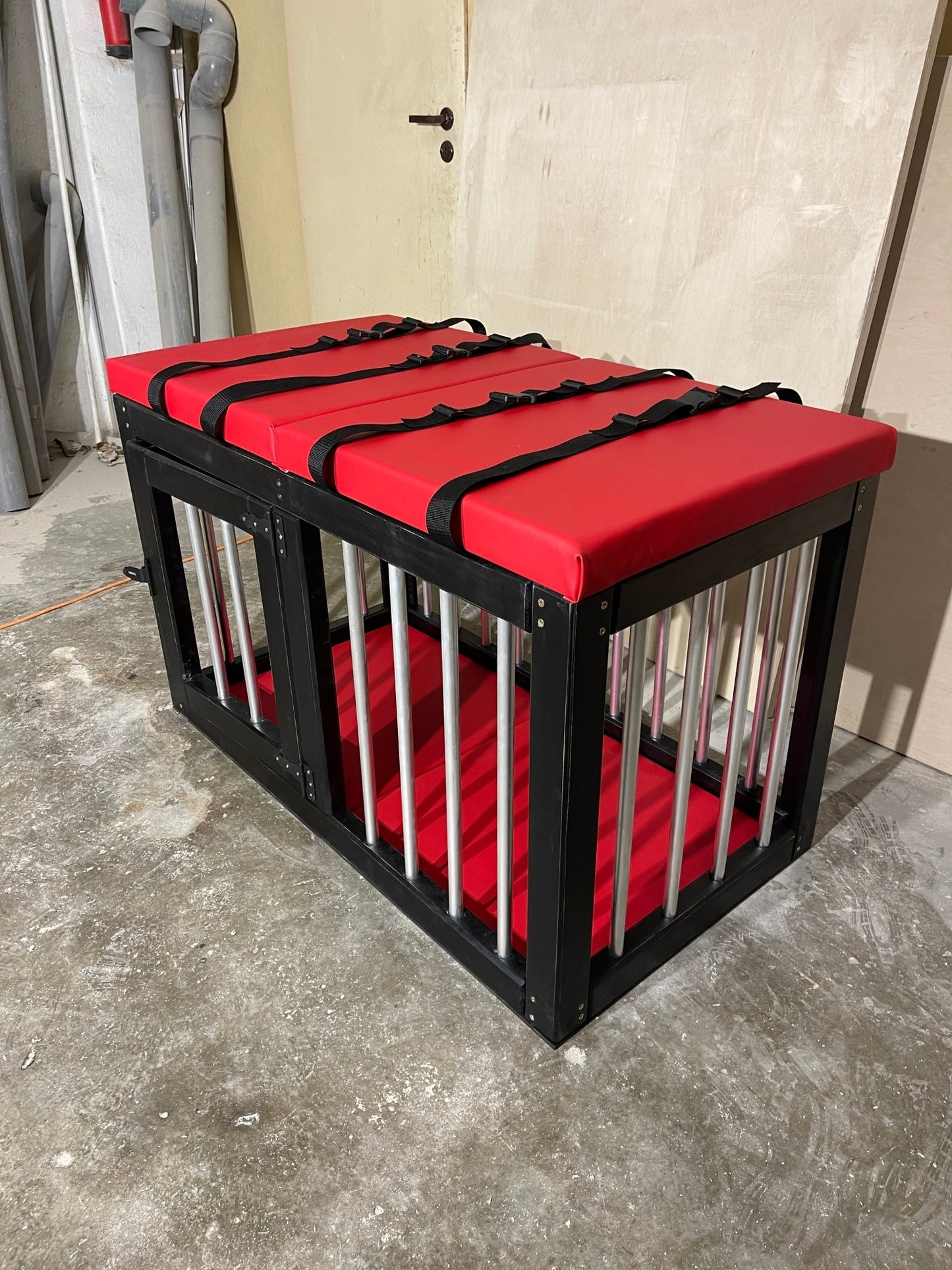 BDSM Cage Table – Wooden Bondage Furniture with Padded Surface - BDSMWoody