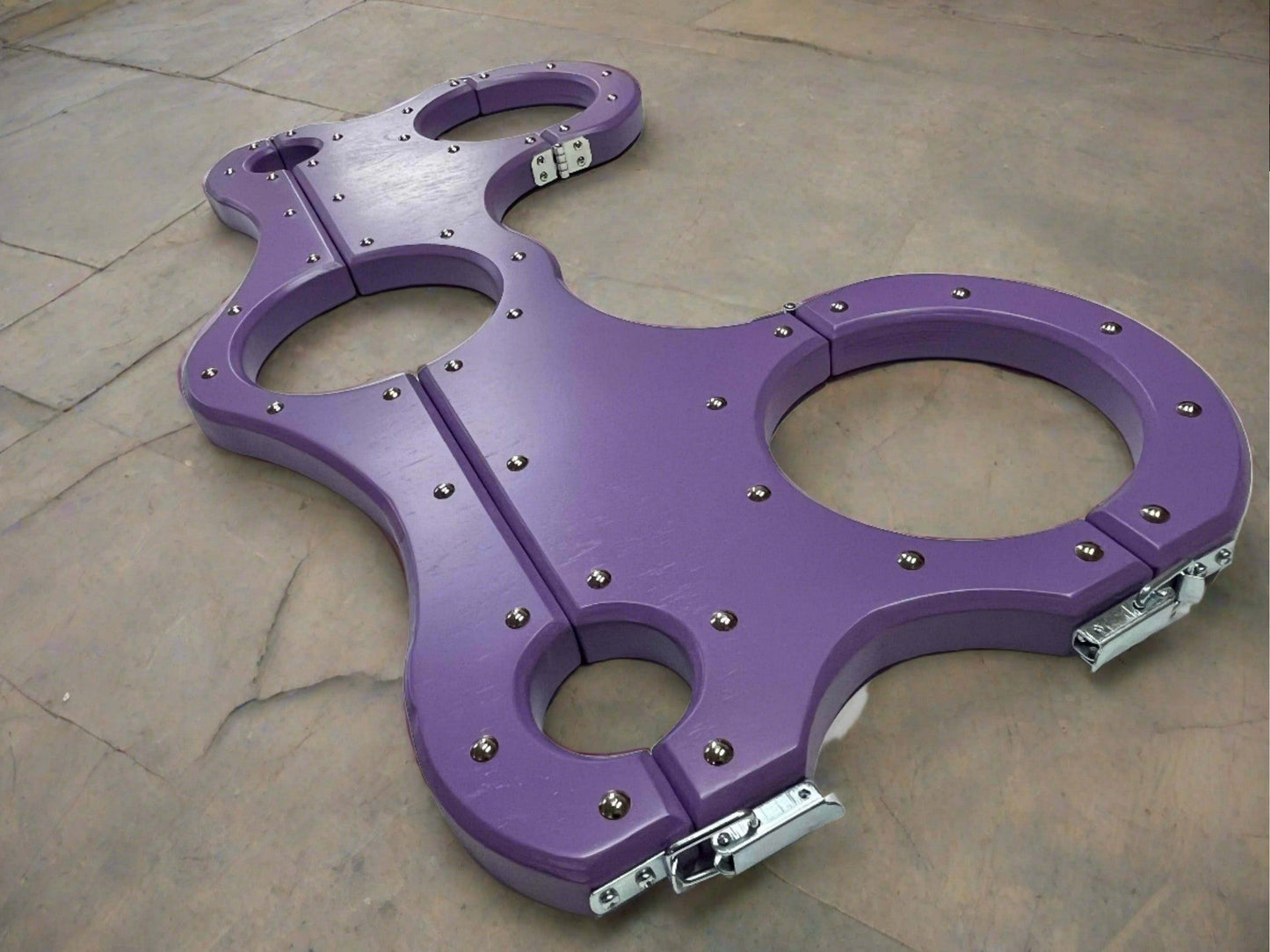 Black + Red BDSM shackles, bondage, Sex furniture, handcuffs - BDSMWoody