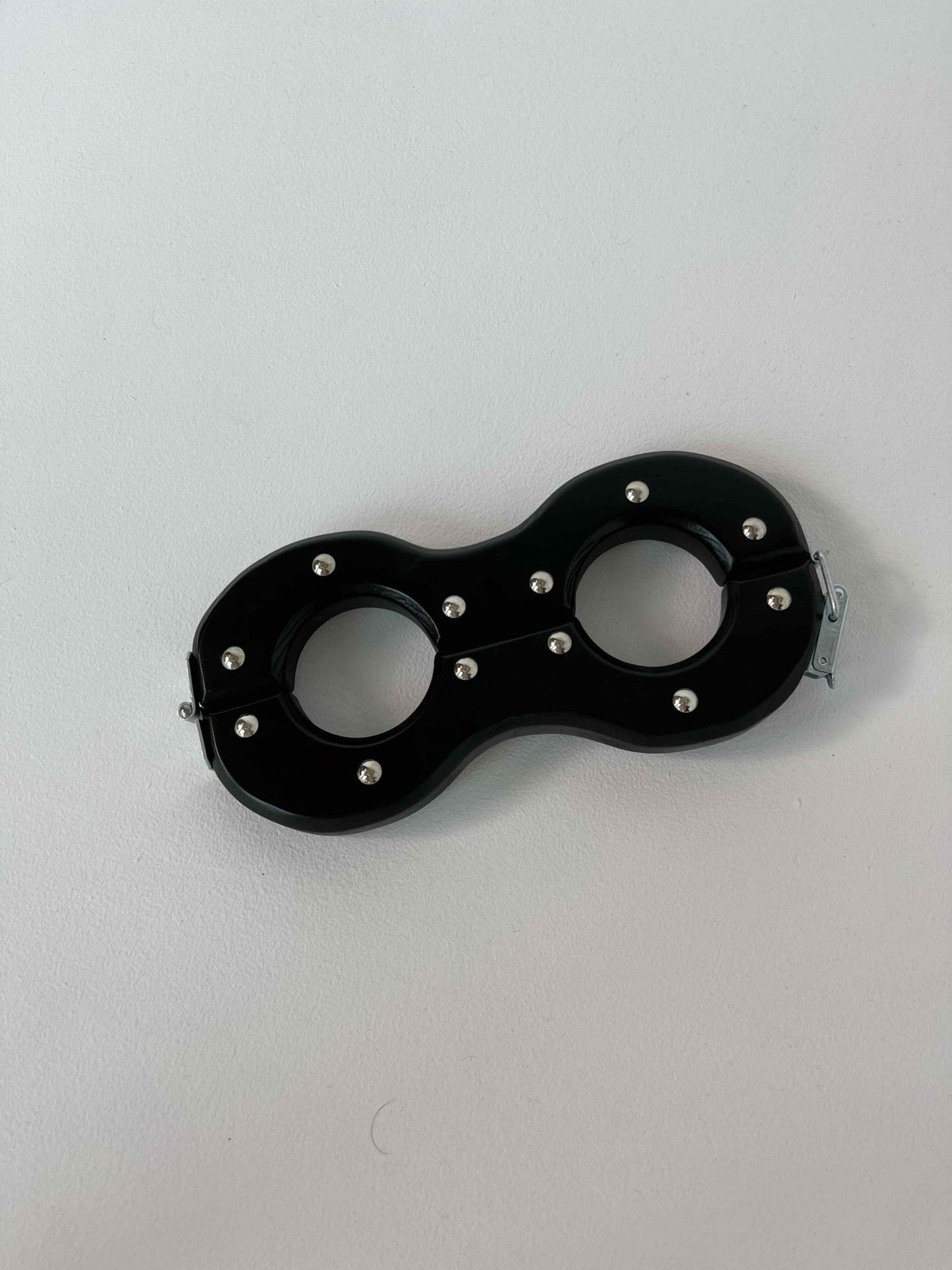 New BDSM shackles made of natural wood. Hand to ankle bondage for spanking. - BDSMWoody