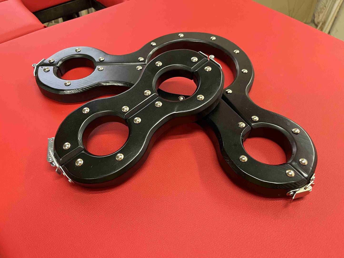 Unique Wooden Shackles for Neck and Hands - BDSM Accessories - BDSMWoody