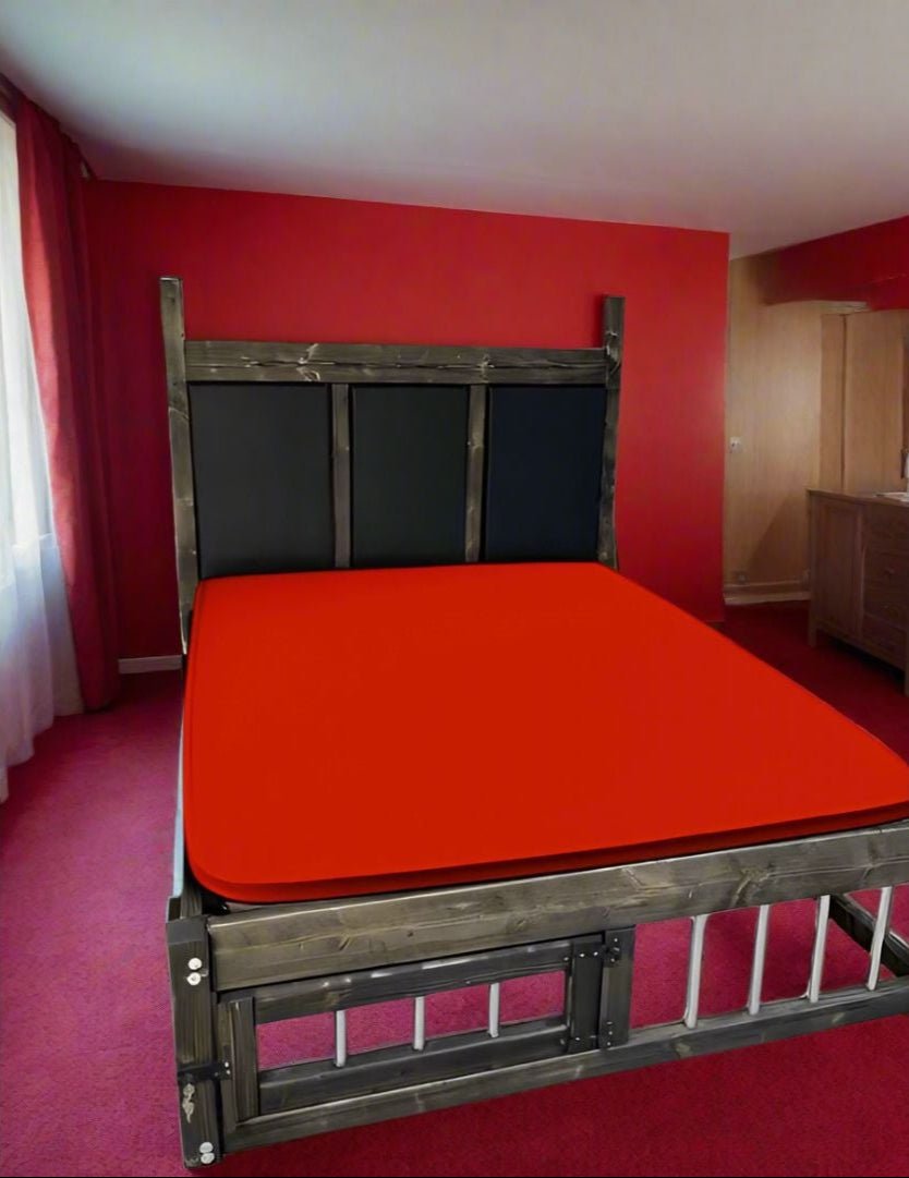 BDSM Wooden Queen Size Bed - Unique Adult Play Furniture. - BDSMWoody