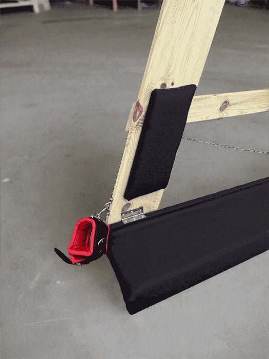 Red Footrest for the BDSM St. Andrews Cross - BDSMWoody