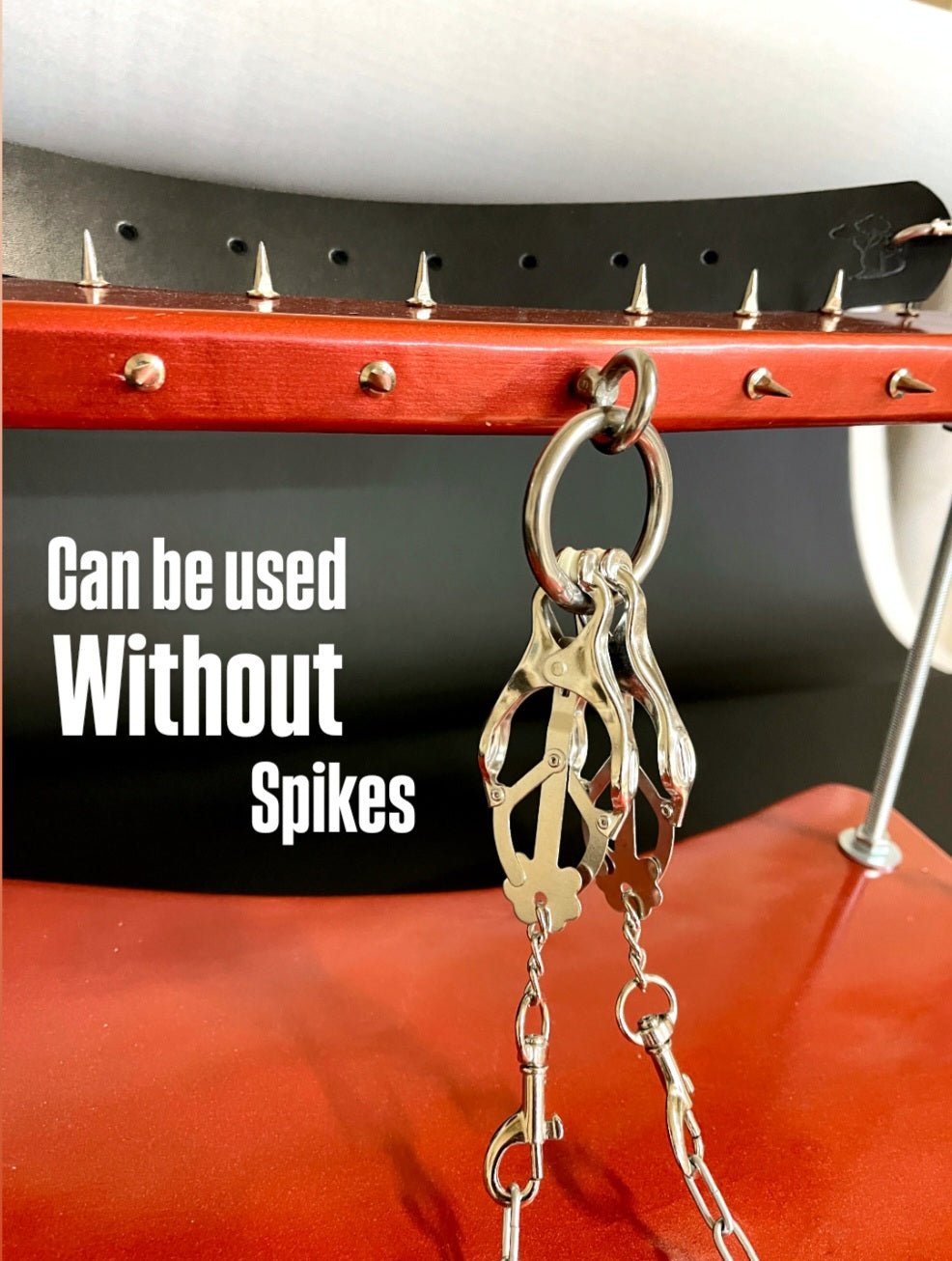 Unique BDSM Serving Table - Personalized Wooden Shackles & Chest Clamps Available - BDSMWoody