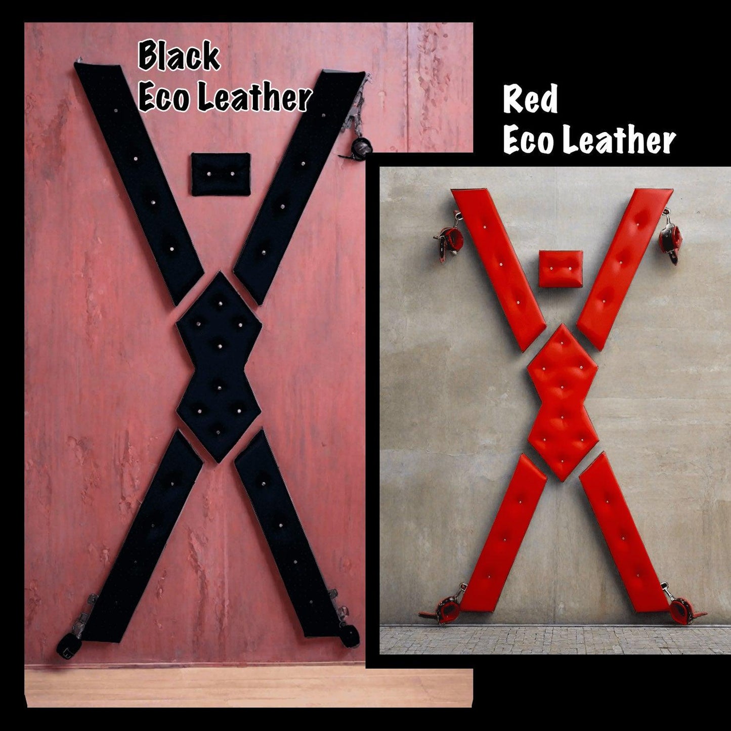 Luxurious Handcrafted Soft Leather Cross for BDSM Play - Dungeon Furniture - BDSMWoody