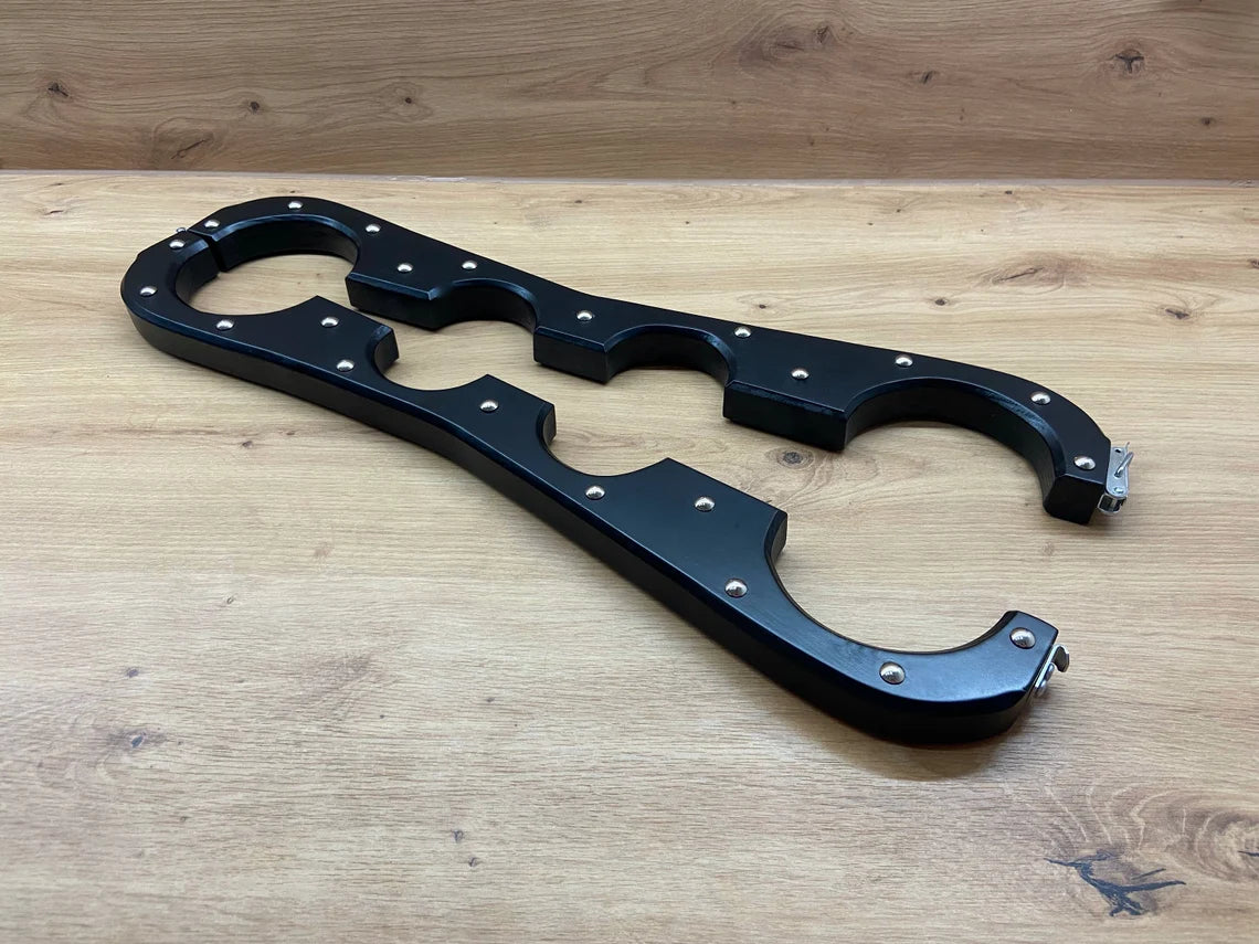 Natural Wood Bondage Shackles Handmade BDSM Accessories for Spanking Fun - BDSMWoody