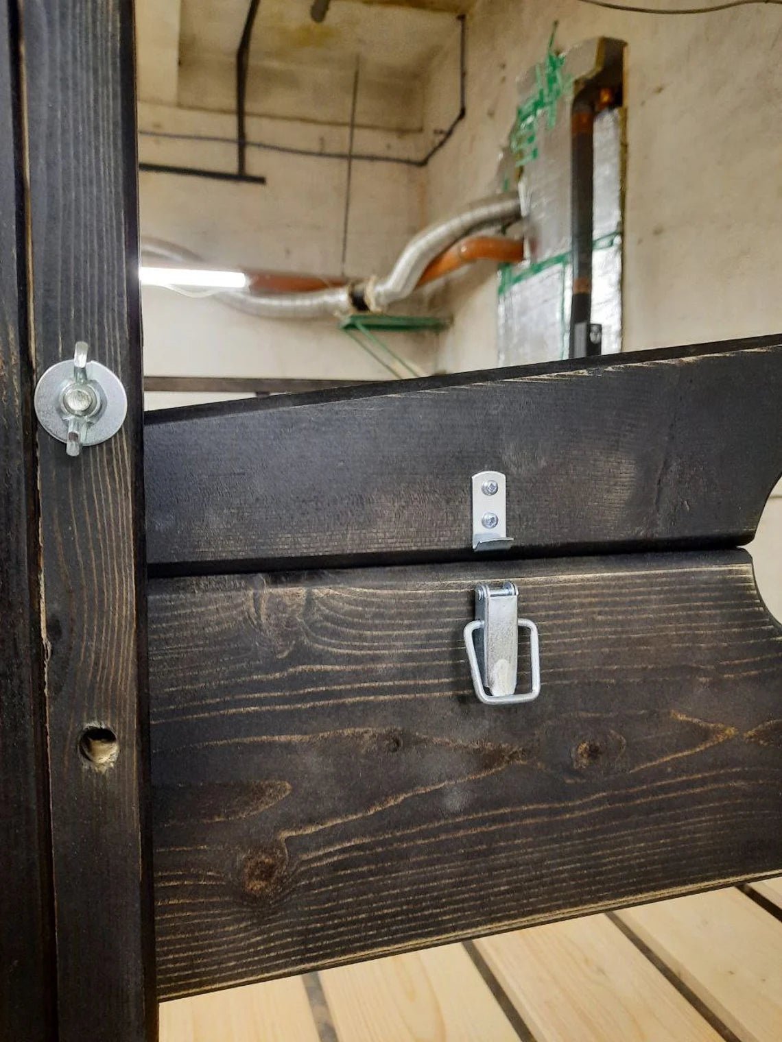 Luxurious King Size BDSM Wooden Bed with Unique Restraining Options - Adult Play Furniture - BDSMWoody