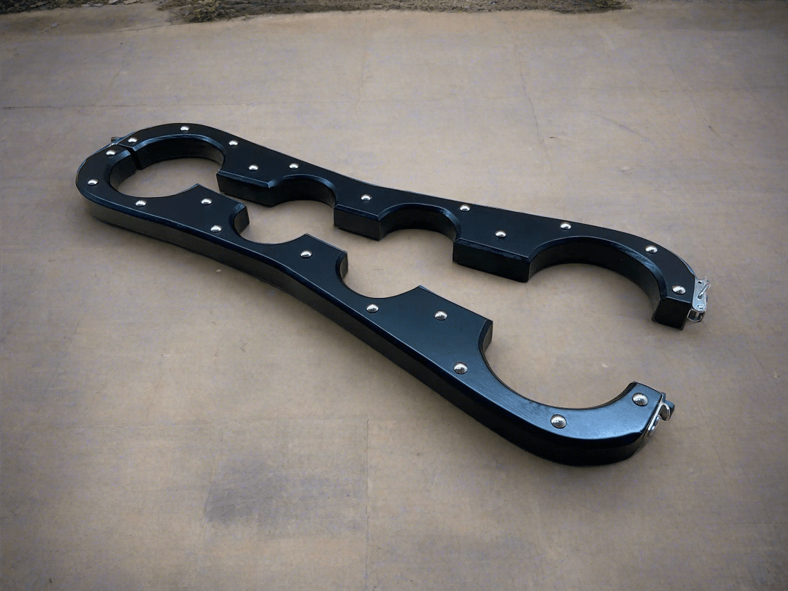 Natural Wood Bondage Shackles Handmade BDSM Accessories for Spanking Fun - BDSMWoody