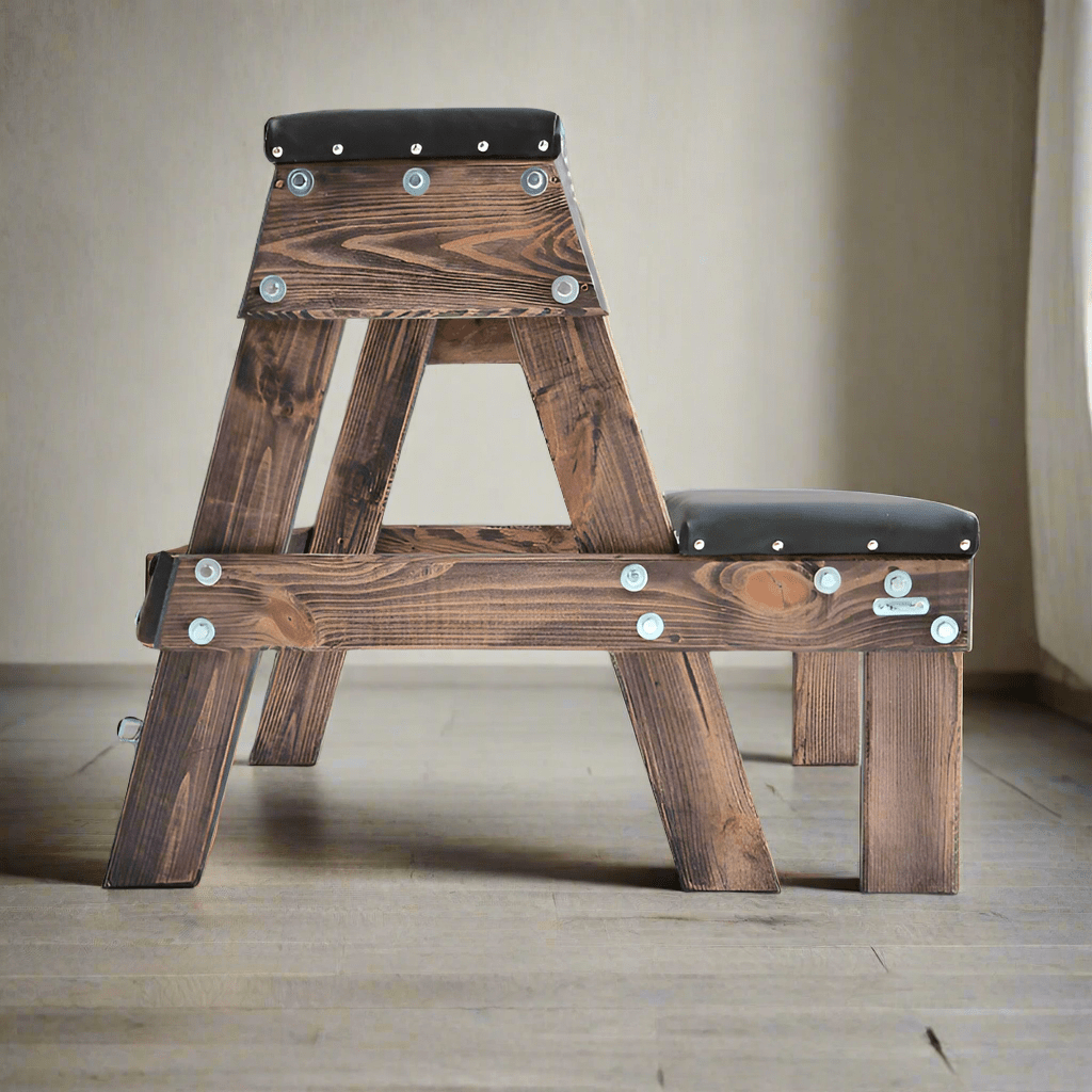 BDSM Wooden Soft Bench. Dungeon Spanking Equipment - BDSMWoody