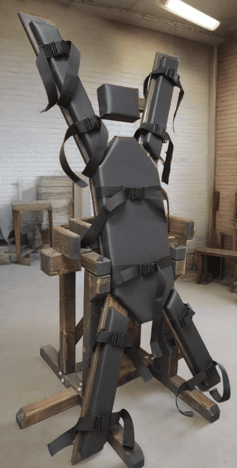 Multifunctional Rotating st. Andrews Cross 3 in 1 for BDSM - Sensual Spanking Furniture - BDSMWoody