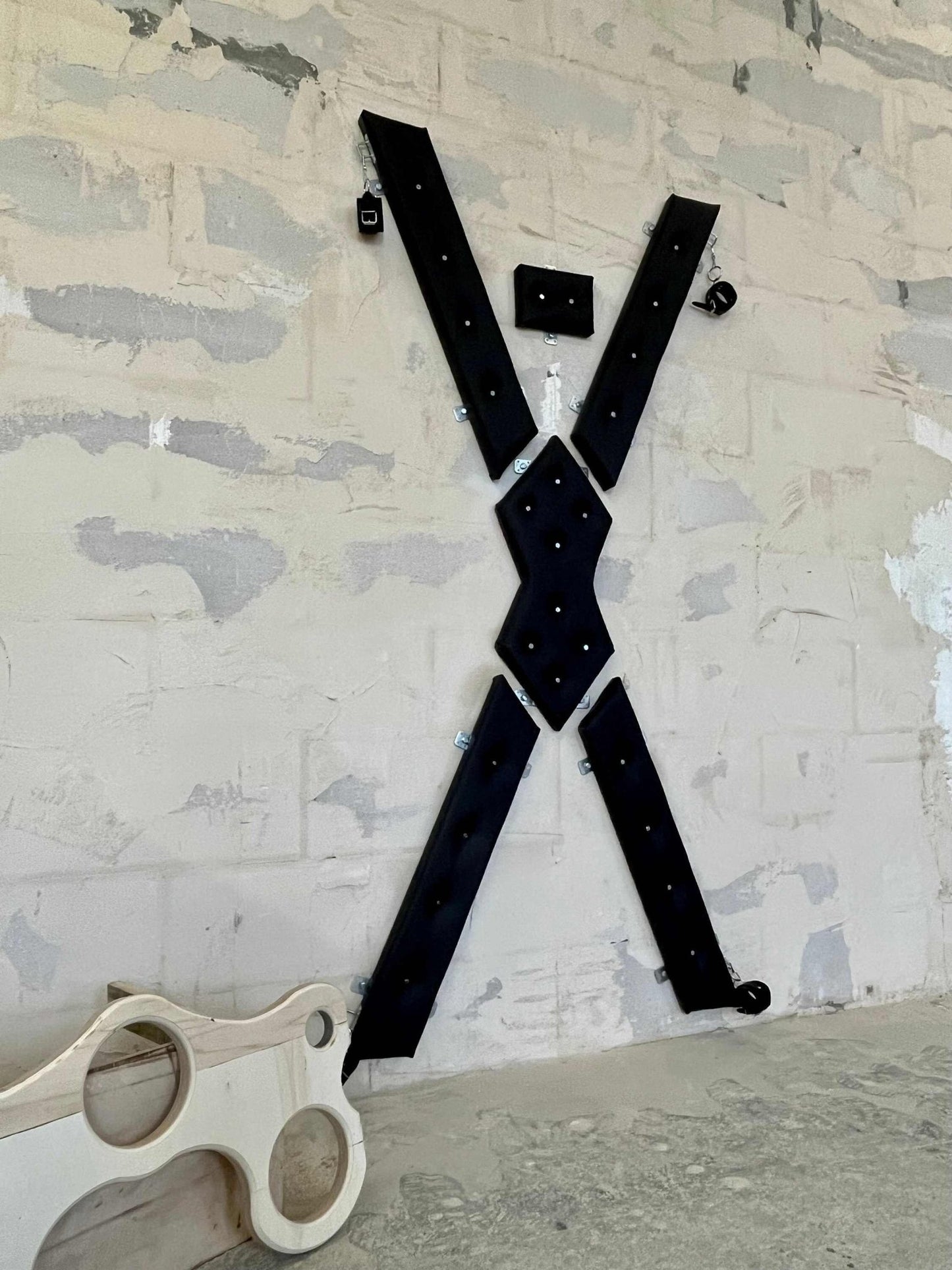 Luxurious Handcrafted Soft Leather Cross for BDSM Play - Dungeon Furniture - BDSMWoody