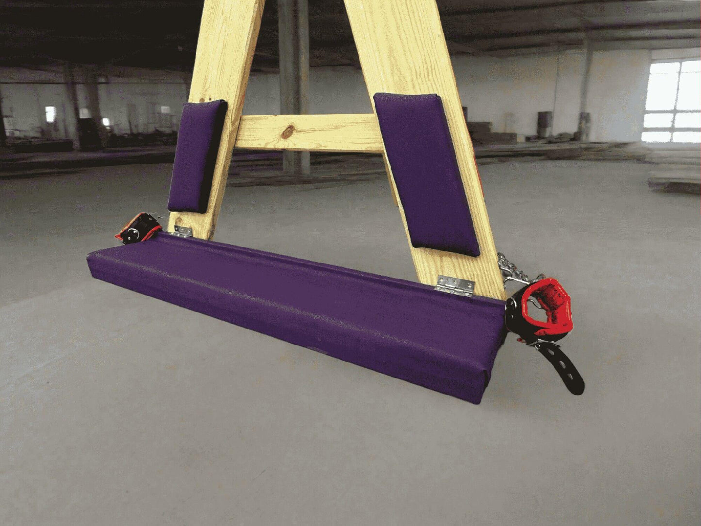 Red Footrest for the BDSM St. Andrews Cross - BDSMWoody
