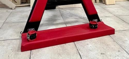 Red Footrest for the BDSM St. Andrews Cross - BDSMWoody