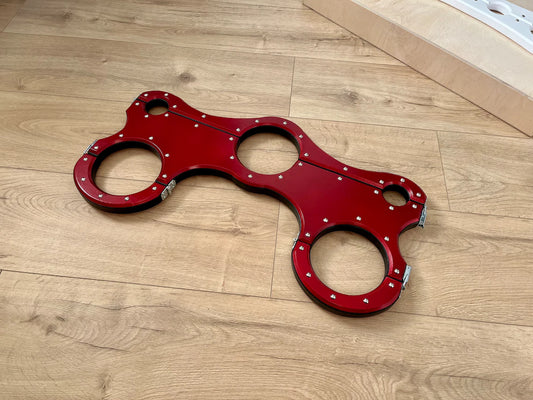 Rot+Schwarz BDSM Fesseln Kerker, Bondage, Sexmöbel, Handschellen