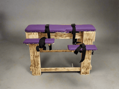 Enjoy Ultimate Comfort with This Stylish Sex Furniture - Purple Bondage Bench