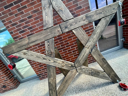 Handcrafted BDSM Wooden Pentagram Furniture for Bondage and Spanking