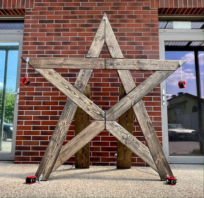 Handcrafted BDSM Wooden Pentagram Furniture for Bondage and Spanking