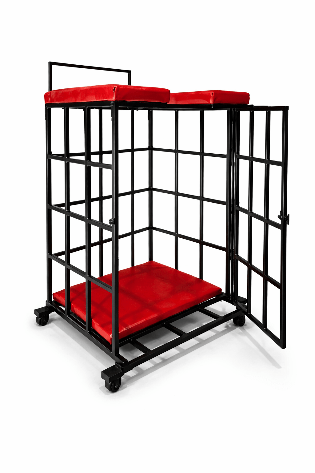 Throne Cage 2 - in - 1 – Steel Bondage Throne with Soft Cushions BDSM - BDSMWoody