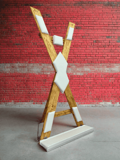 St. Andrews White Cross without footrest. BDSM dungeon or secret room furniture