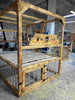 Bedroom Playground Queen Size BDSM Bed with Removable Cross for Love Pleasures - Strong Crossbars for Support